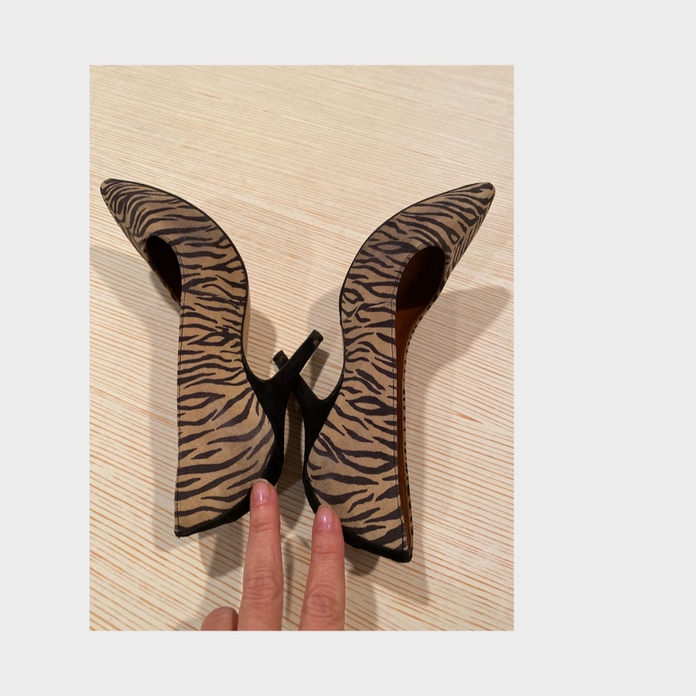Isabel Marant Suede Zebra Print Pumps 37 - Picture 7 of 8